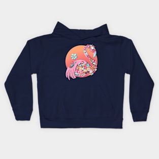 Flamingo Doodles Kids Hoodie